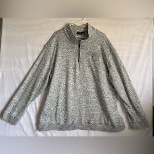 Men's Gray Quarter-Zip Sweater